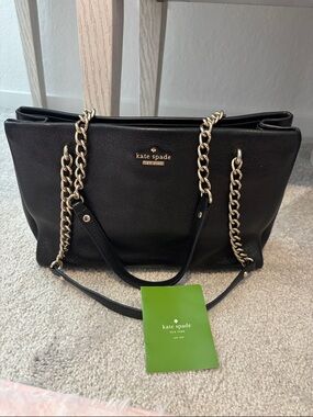 Leather black Kate Spade ♠️